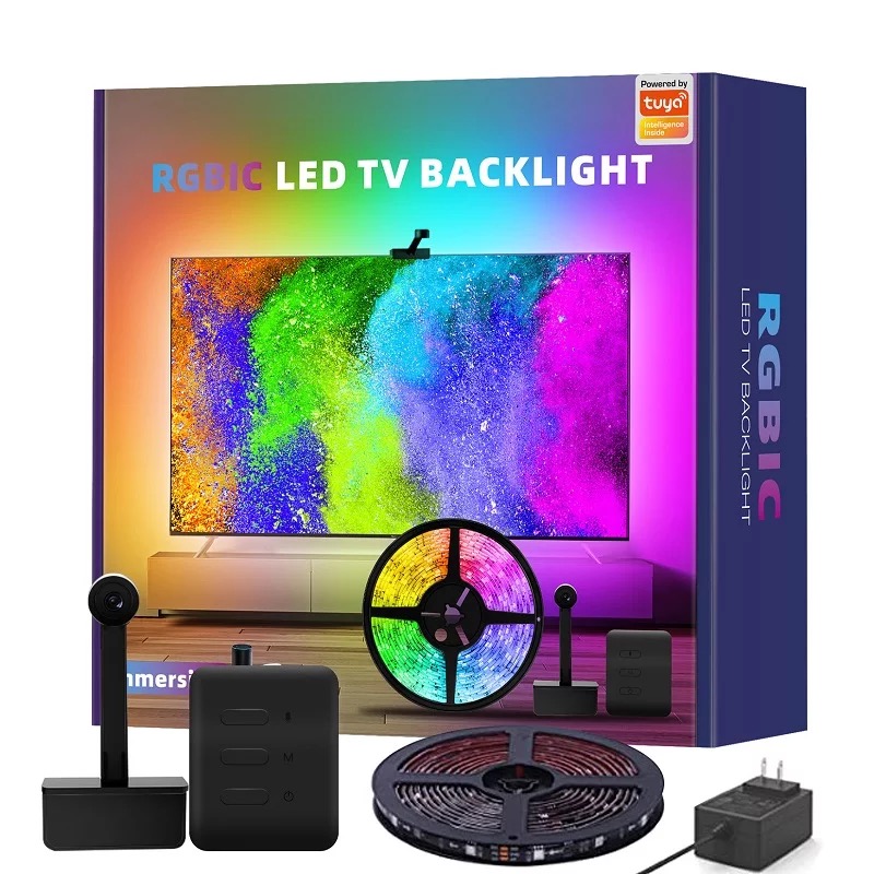 Tira Led Para Tv Immersion Cámara Compatible Alexa Y Google