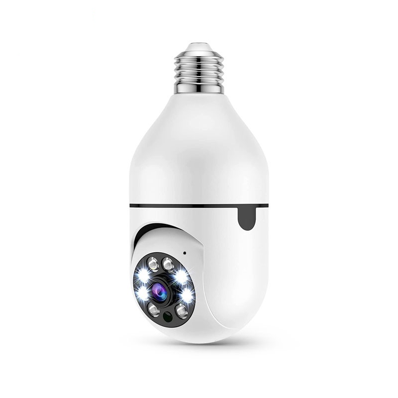 Camara De Socket Panoramica Wifi 3mp PTZ 355º App Smart Life Y Tuya